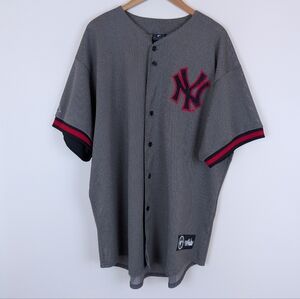 Majestic Vintage 90's New York Yankees Mesh Jersey No Number Made In USA